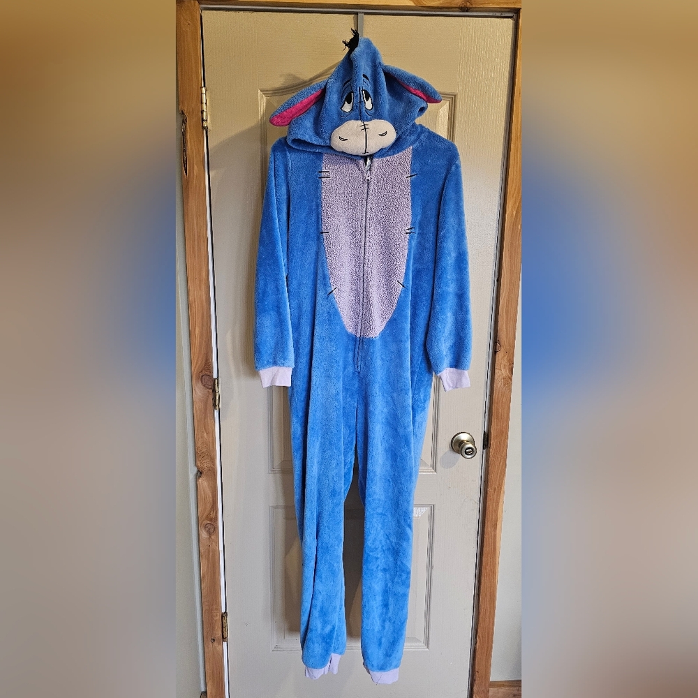 Disney Medium Blue Eeyore Donkey Sleepwear Costume From Winnie The Pooh